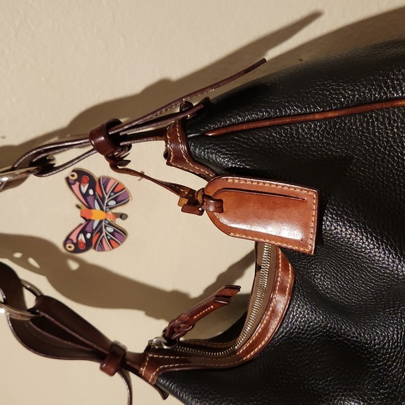 ❤️ VINTAGE DOONEY & BOURKE PEBBLED LEATHER BAG / PURSE - Picture 5 of 16